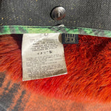 Fur ombre trench coat