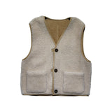 Reversible Shearling nubuck leather Tosto vest