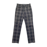 plaid wool trouser