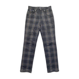 plaid wool trouser