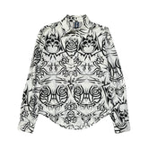 Tribal skull print shirt