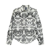 Tribal skull print shirt