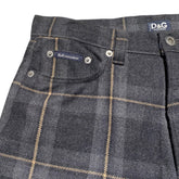 plaid wool trouser