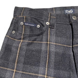 plaid wool trouser