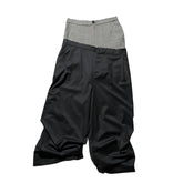 houndstooth double waist layer pant