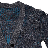 distressed double layered cardigan