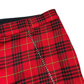 crystal chain plaid pant