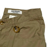 deconstructed “trench coat” bondage strap pant