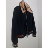 FW17 Dior Fur collar zip bomber ICONIC Runway 2017