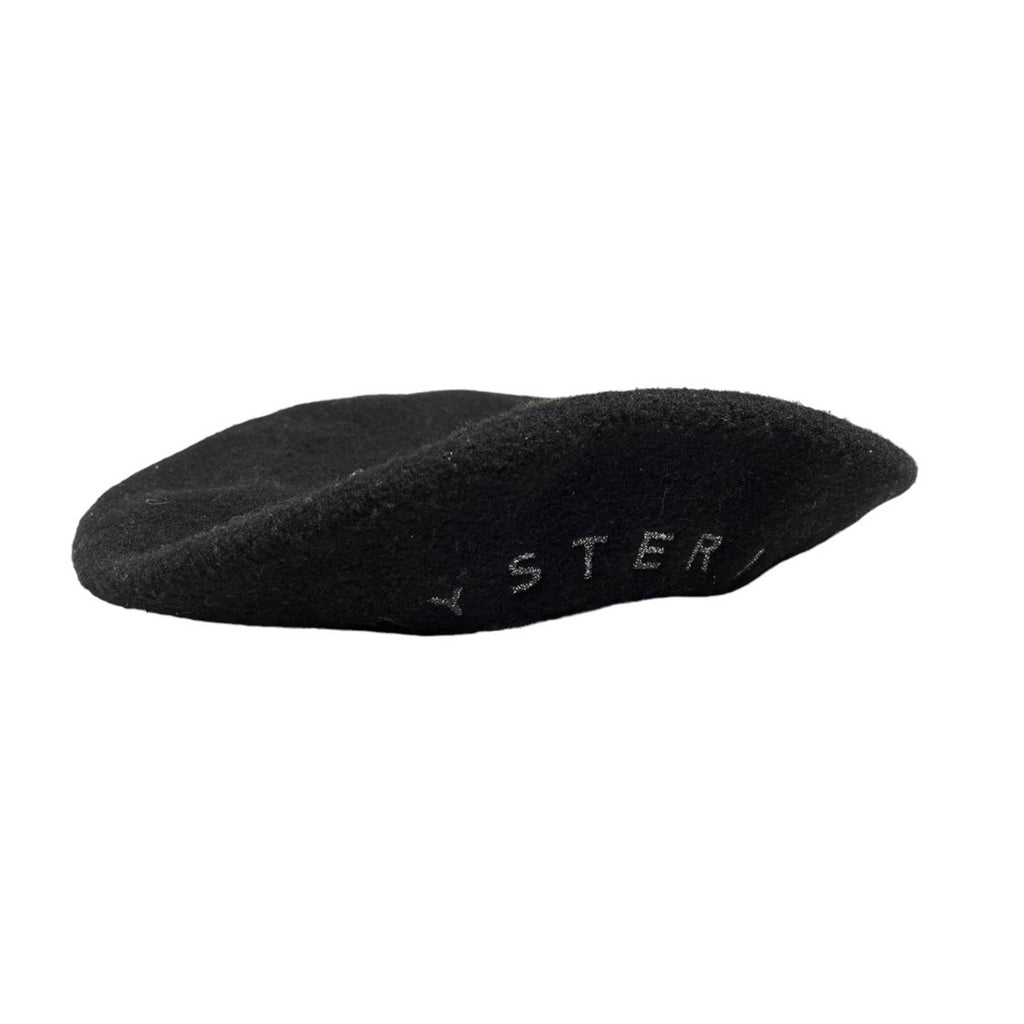 Logo Embroidered wool beret