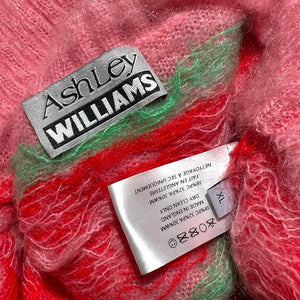 Mohair cropped strawberry sweater