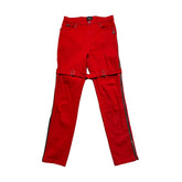 bondage strap zipper denim