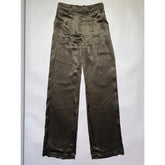 Silk wide leg trouser