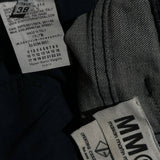 Hybrid leather leg denim