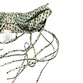 Speckled graphic strap top