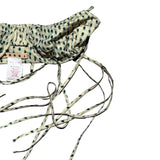 Speckled graphic strap top