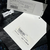 speckled snap button flared pant