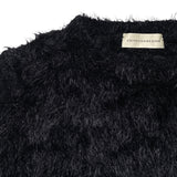 Furry stretchy cropped pullover