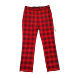 crystal chain plaid pant