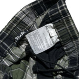 Adjustable waist Plaid logo shorts