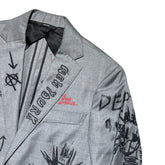 SS18 Scribble Doodle Punk blazer