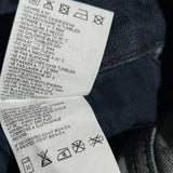 Hybrid leather leg denim