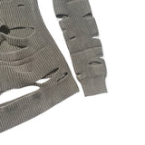 ribbed cut out sweater