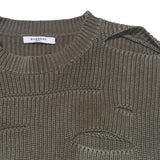ribbed cut out sweater