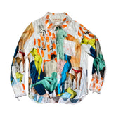 collage Silk shirt