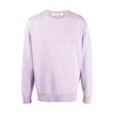 tonal logo knit crewneck