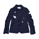 cut out runway blazer