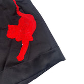 pleated spiderweb sequin shorts