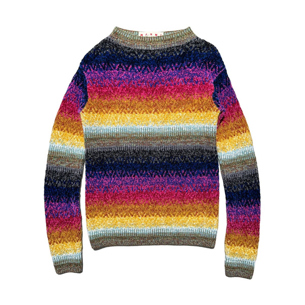 multicolor striped knit
