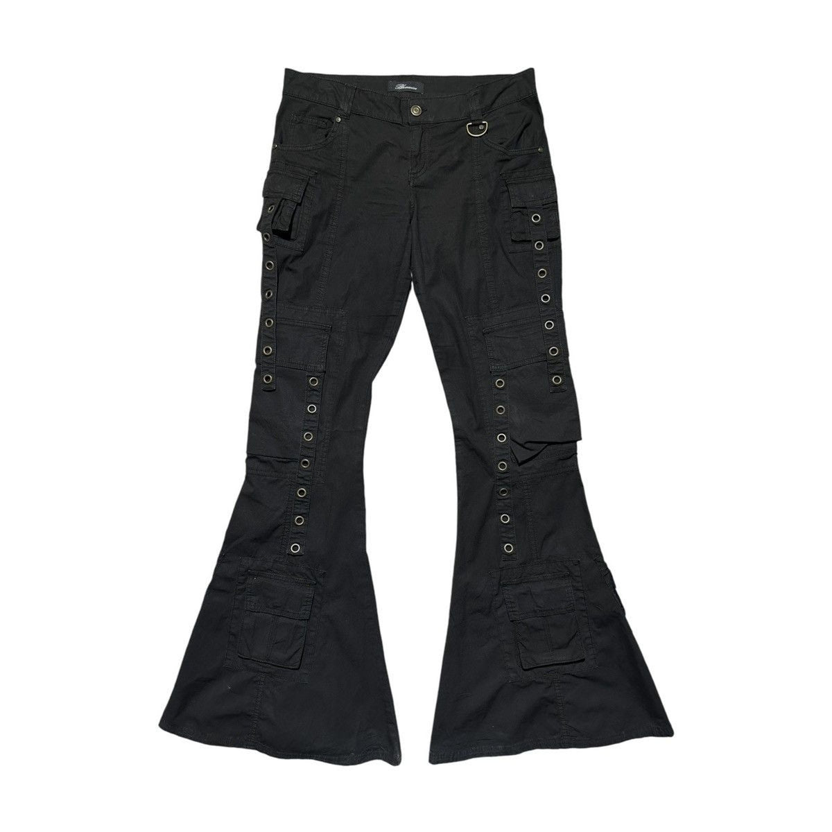 Strap flared pant