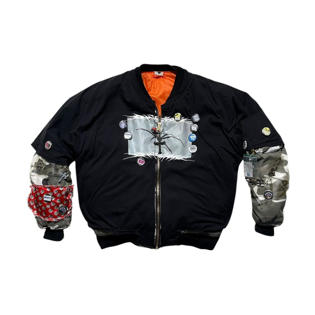75018 Camo vaccine bomber jacket