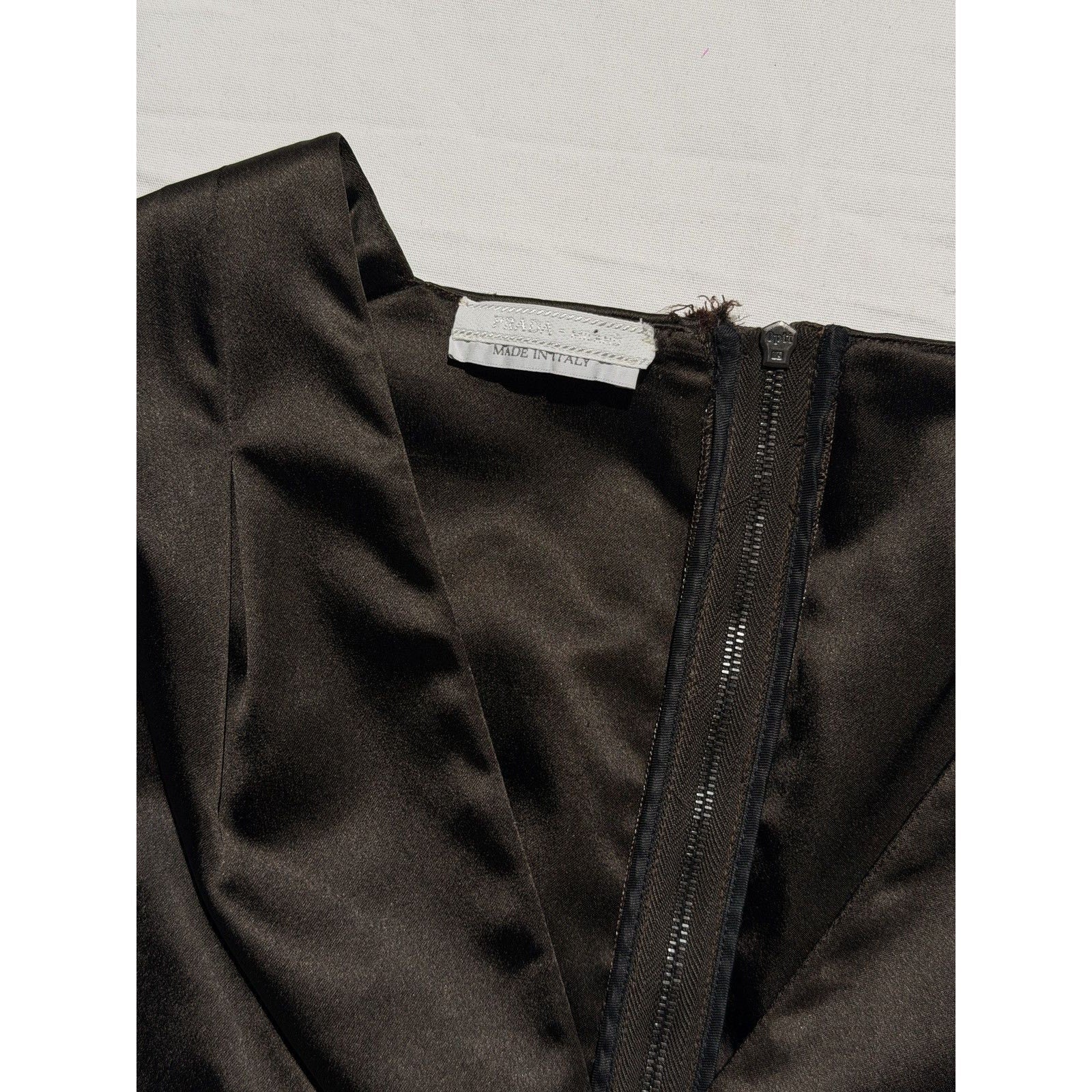 Satin pleated dress