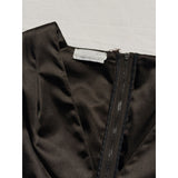 Satin pleated dress