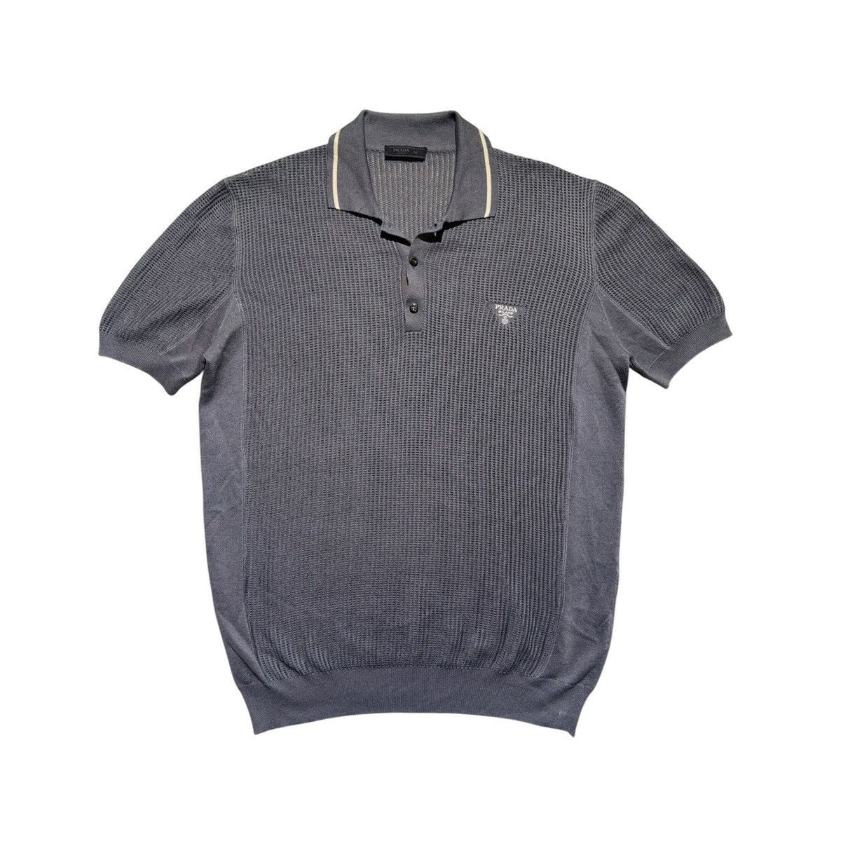 Silk / cotton mesh polo