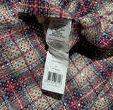 Crystal embellished plaid flannel
