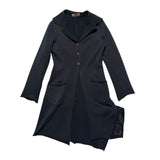 Asymmetric button sweater dress