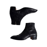 Python snakeskin 40mm heeled sonny boot
