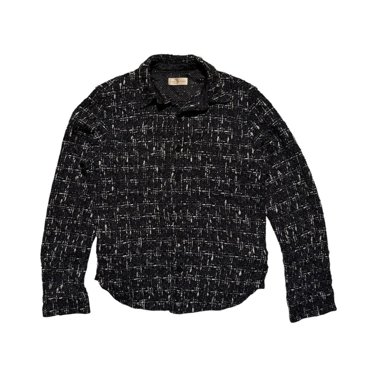 Tweed flannel overshirt