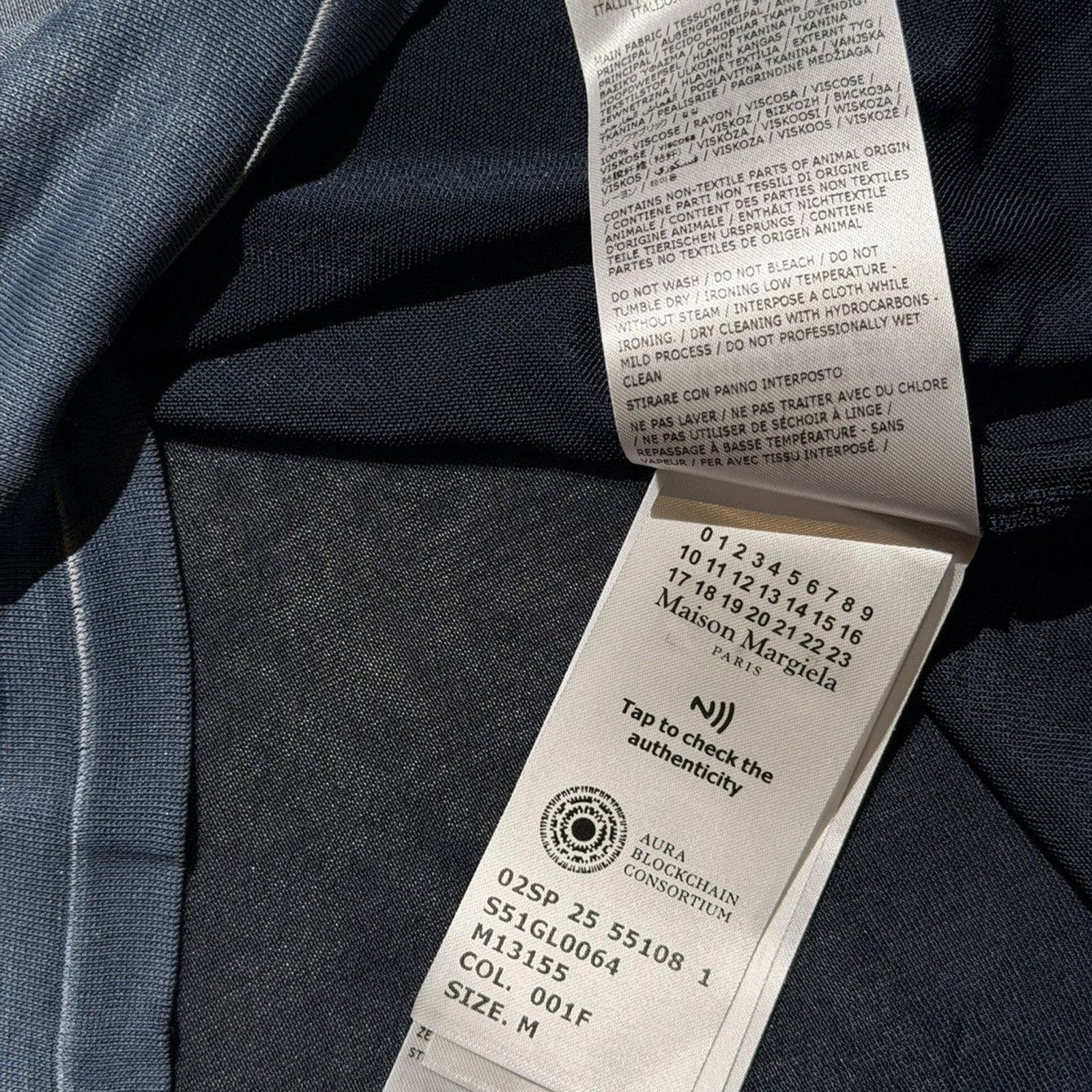 FW25 viscose sun faded polo top