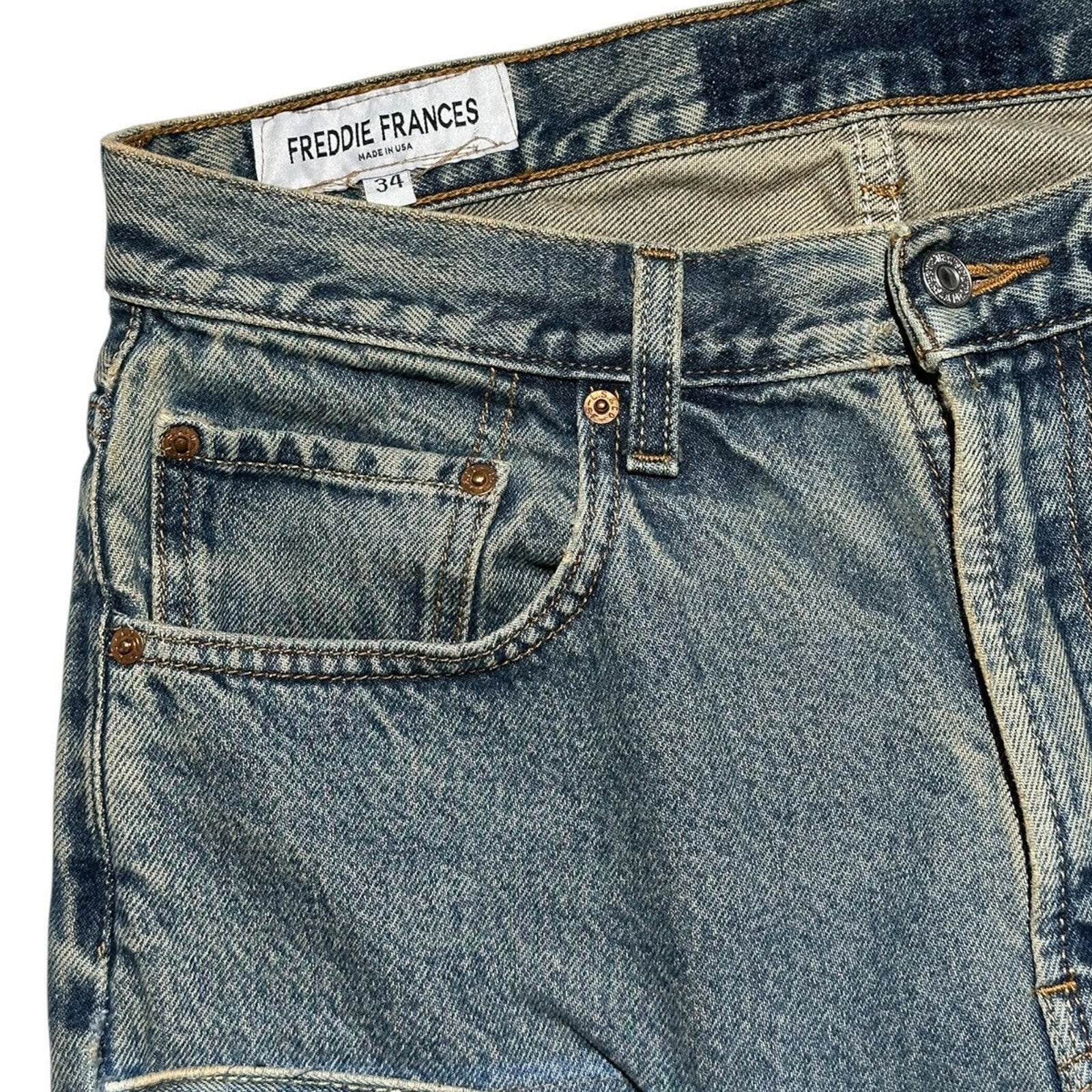 Freddie frances reconstructed flared denim