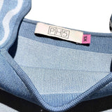 PH5 beatrix wavy embellished crop top