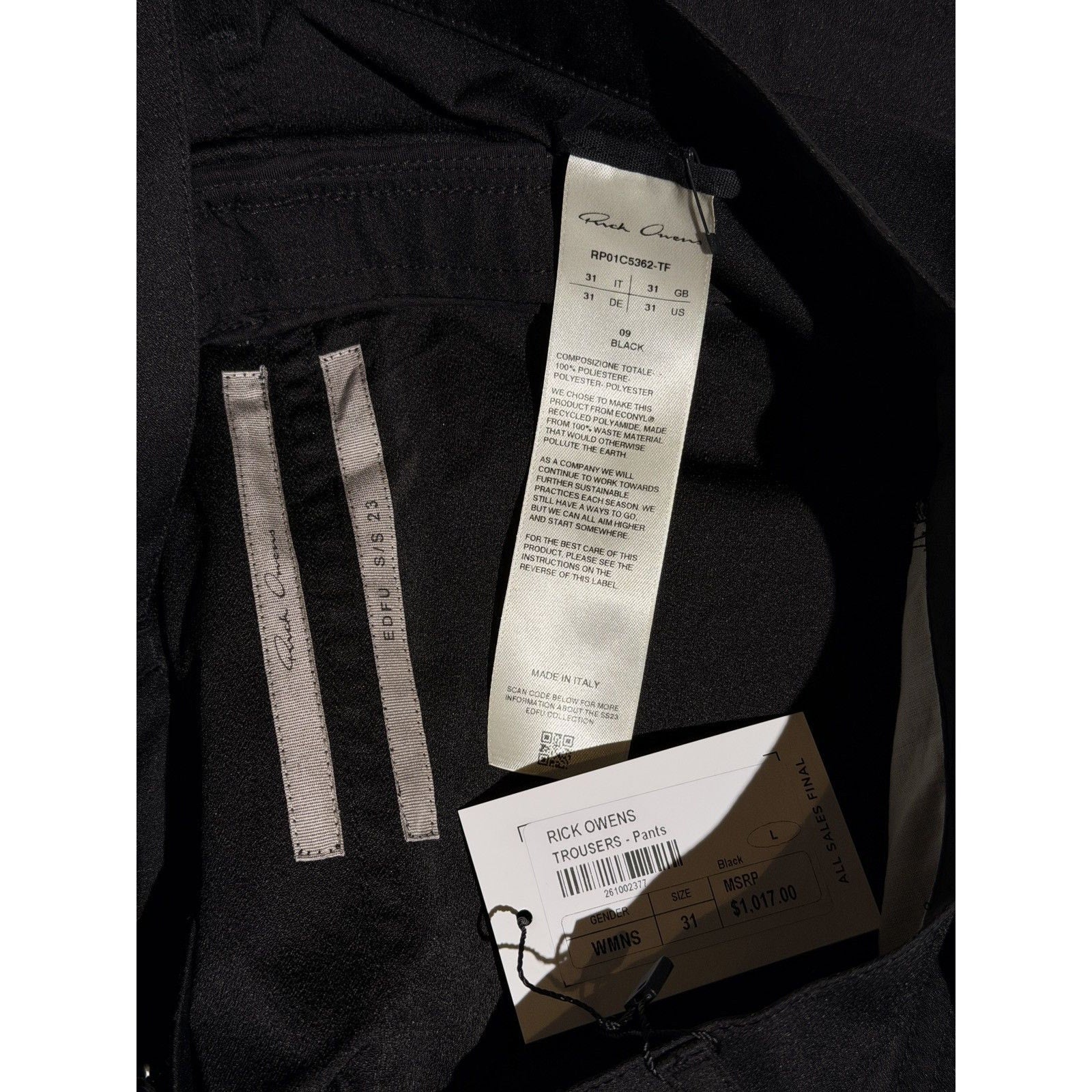 SS23 Edfu bolan bootcut zip flare pant