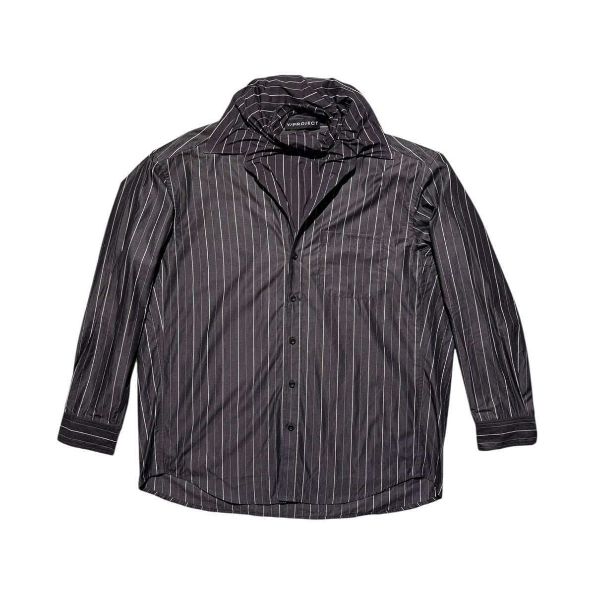 Striped layered shirt