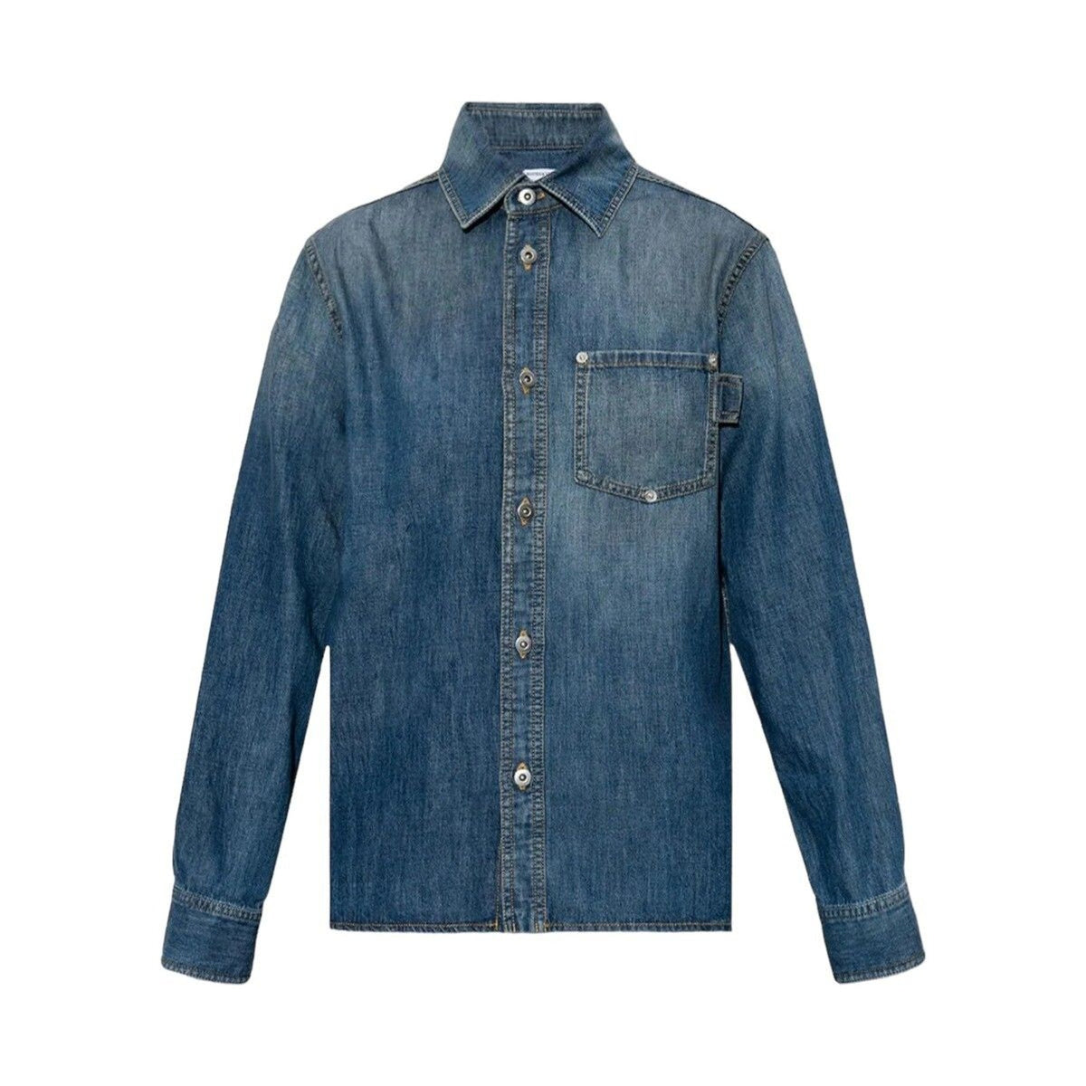 Denim carpenter button shirt