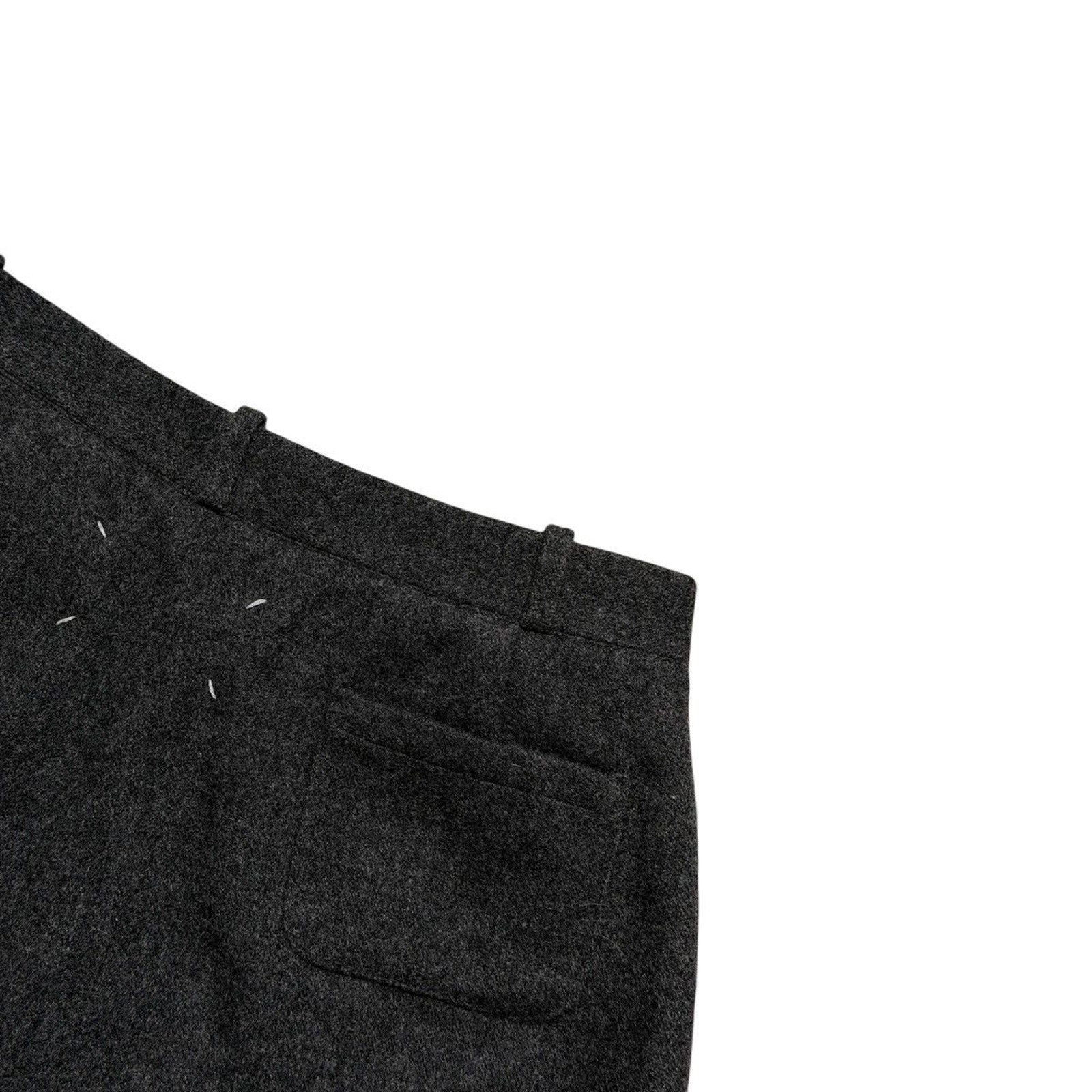 Pleated side zip wide leg trouser