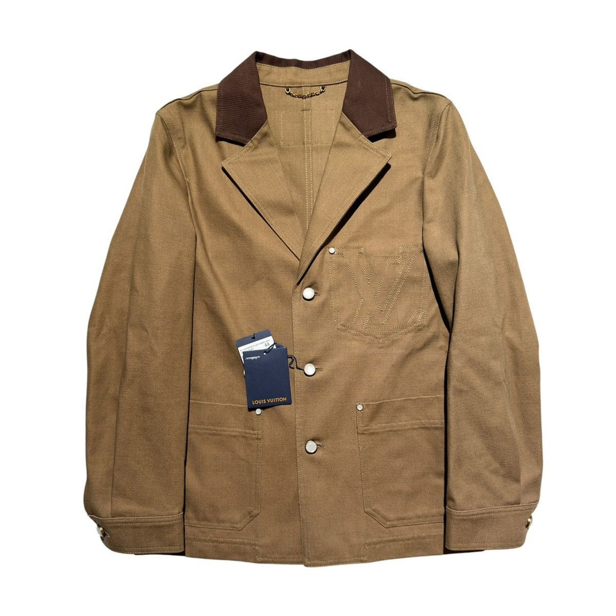 Workwear tailored canvas jacket
